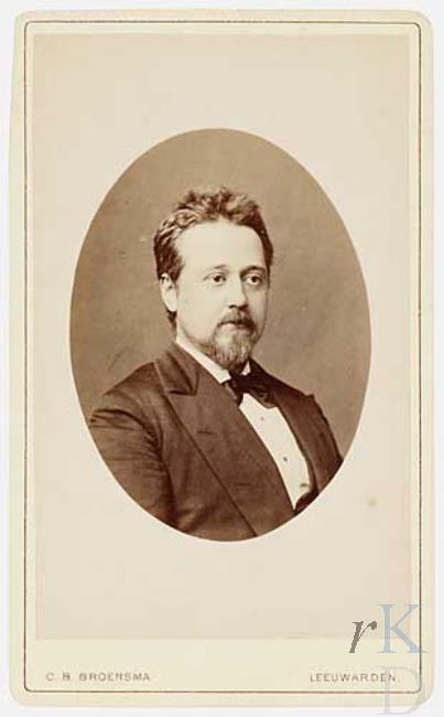 Portret van Ferdinand Gustaaf Adolf Huber (1851-1917)