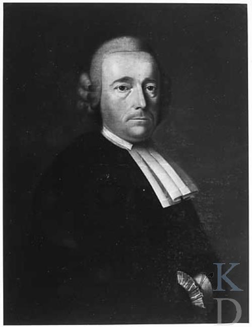 Portret van Hermannus Ulrich Huber door Dirk Jacobs Ploegsma, uit 1786