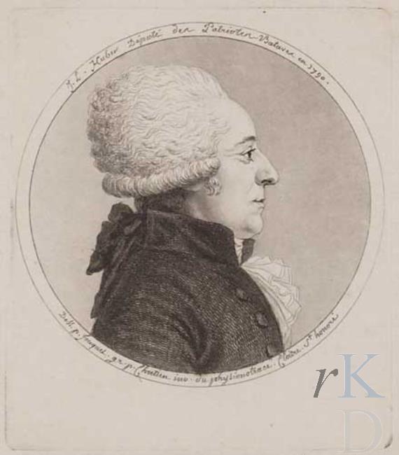 Portret van Johannes Lambertus Huber (1750-1826)