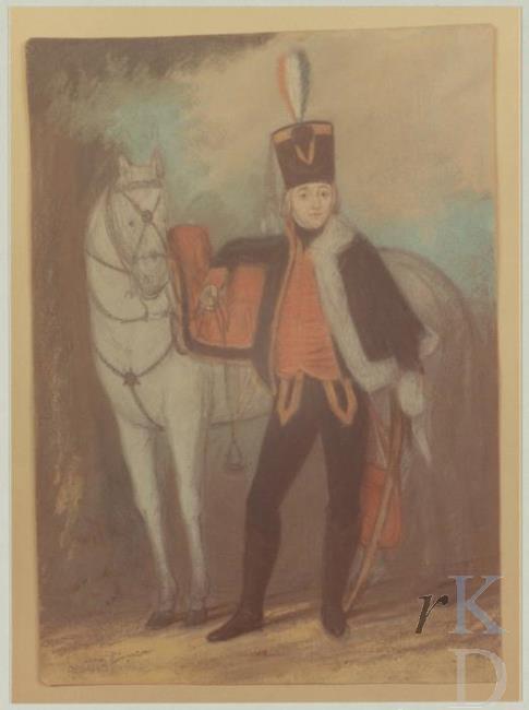 Portret van Ulrich Herman Huber (1774-1812)